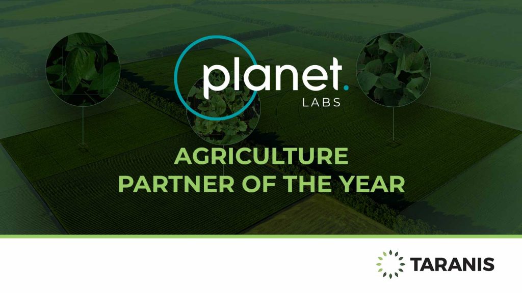 The long-term partnership highlights Taranis’ and Planet’s shared commitment to deliver customers precise field health insights for informed decision-making